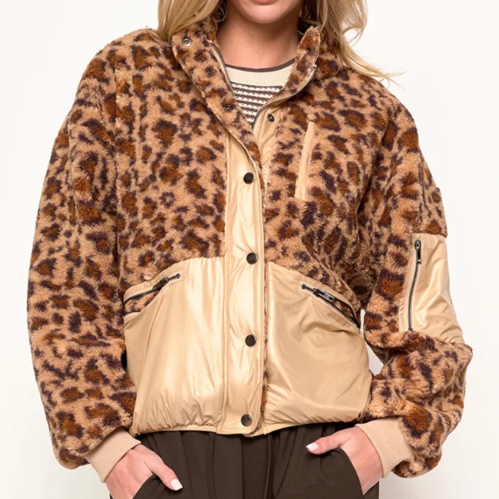 dRA Lucien Jacket Cocoa Leopard